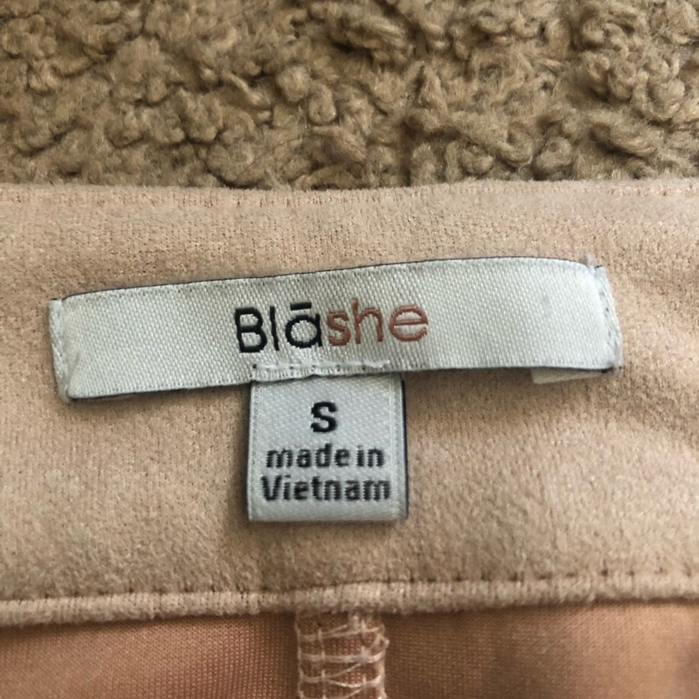 Suede Zip Up Skirt - Picture 2 of 6